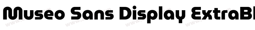 Museo Sans Display ExtraBlack字体转换